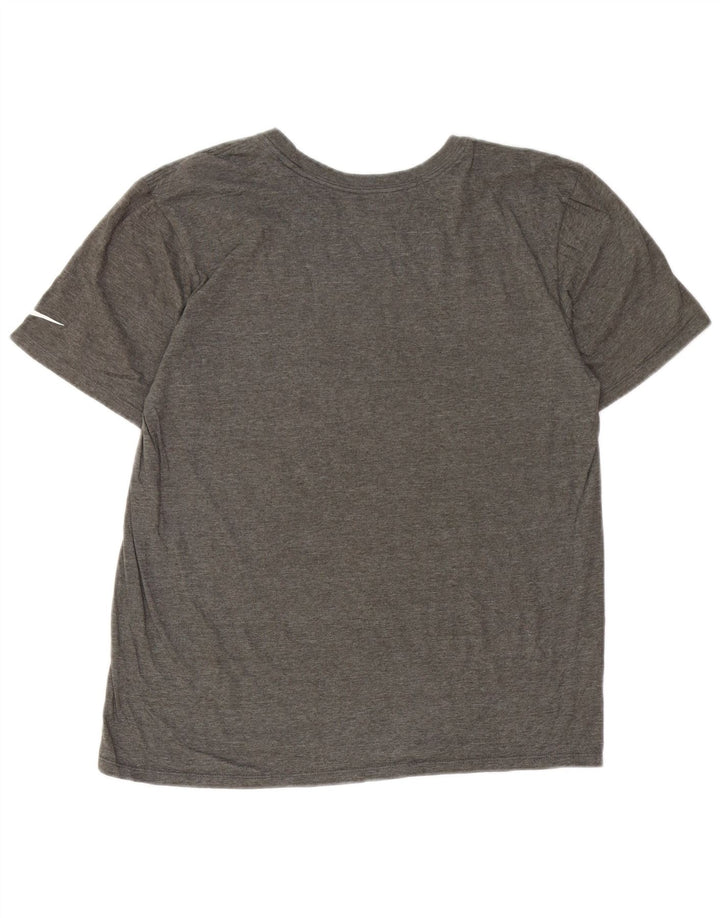 NIKE Mens Denver Broncos Graphic T-Shirt Top Medium Grey Cotton