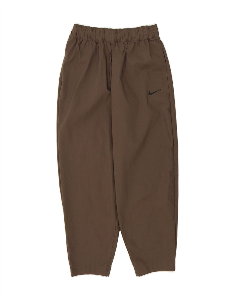 NIKE Womens Tapered Casual Trousers Small W26 L26 Brown Cotton Vintage Nike and Second-Hand Nike from Messina Hembry 