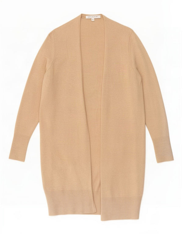 Zara Womens Oversized Longline Open Cardigan Sweater UK 10 Small Beige