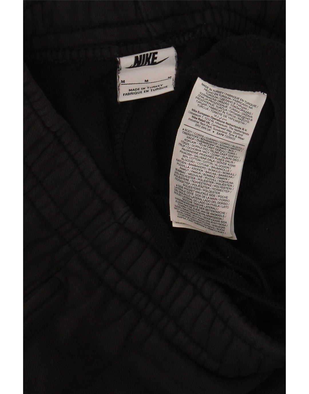 Nike Mens Graphic Cargo Tracksuit Trousers Joggers Medium Black Cotton