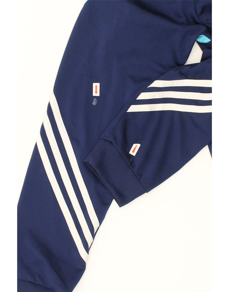 ADIDAS Mens Tracksuit Top Jacket Small Navy Blue Colourblock Polyester | Vintage Adidas | Thrift | Second-Hand Adidas | Used Clothing | Messina Hembry 