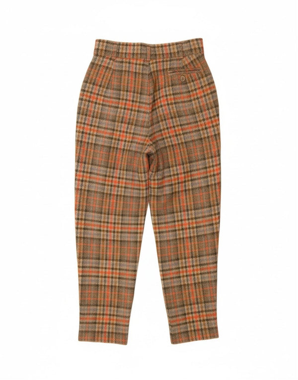 Vintage Womens High Waist Chino Trousers IT 42 Medium W26 L26 Multicoloured