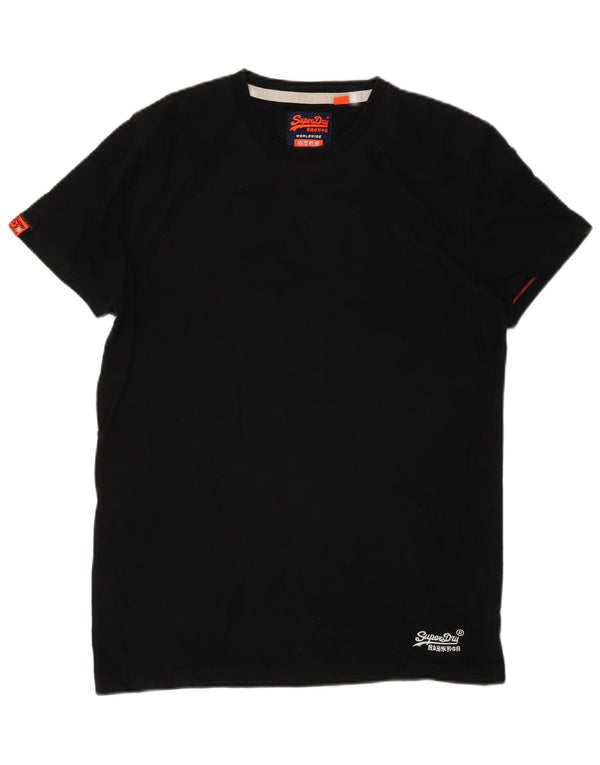 Superdry Mens T-Shirt Top Small Black Cotton