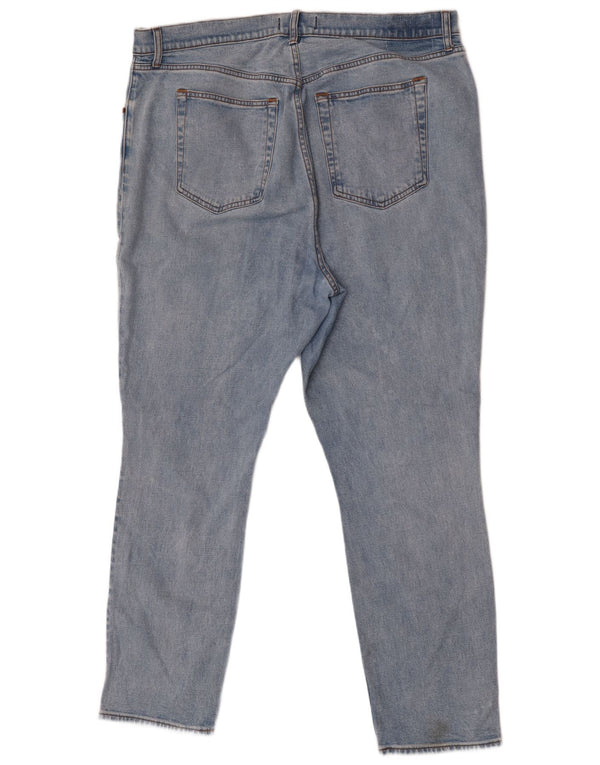 Abercrombie & Fitch Womens High Rise Straight Jeans US 20 3XL W35 L31 Blue