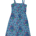 Vintage Womens Sundress UK 8 Small Blue Floral