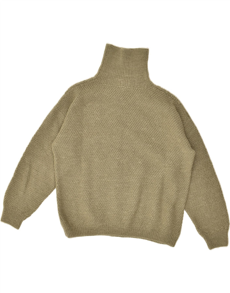 VINTAGE Womens Roll Neck Jumper Sweater UK 20 2XL Khaki | Vintage Vintage | Thrift | Second-Hand Vintage | Used Clothing | Messina Hembry 