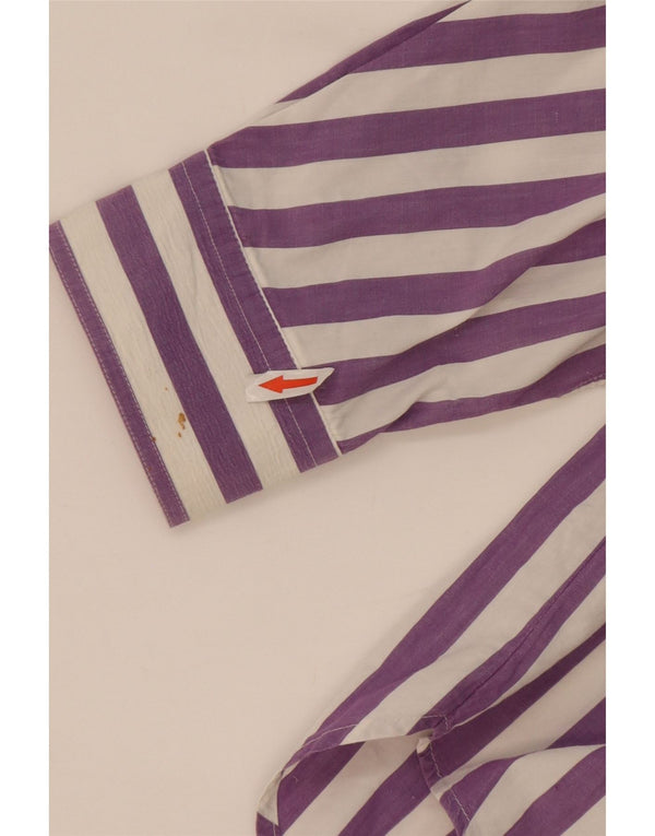 Ocean Star Mens Pullover Shirt XL Purple Striped