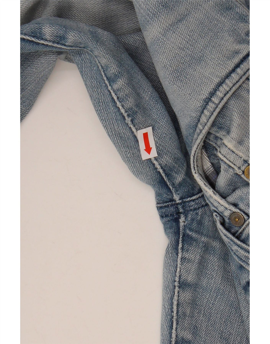 CALVIN KLEIN Womens Straight Jeans W28 L28 Blue Cotton