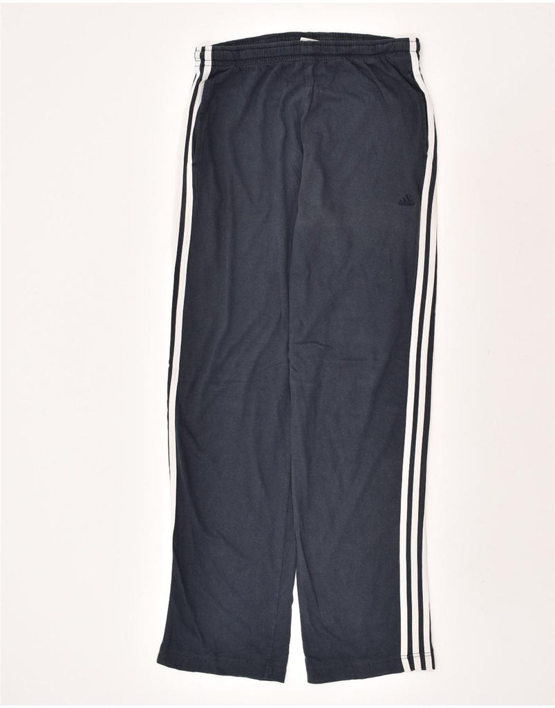 ADIDAS Mens Tracksuit Trousers UK 38/40 Medium Navy Blue Cotton | Vintage Adidas | Thrift | Second-Hand Adidas | Used Clothing | Messina Hembry 