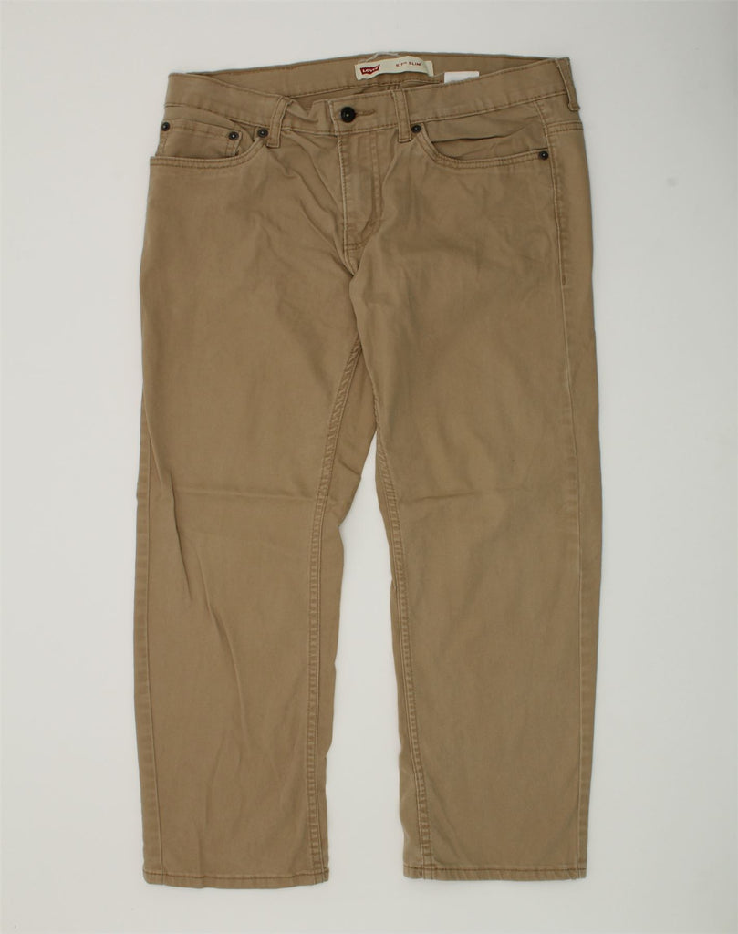 LEVI'S Womens 511 Slim Casual Trousers UK 14 Large W33 L28 Beige Cotton | Vintage Levi's | Thrift | Second-Hand Levi's | Used Clothing | Messina Hembry 