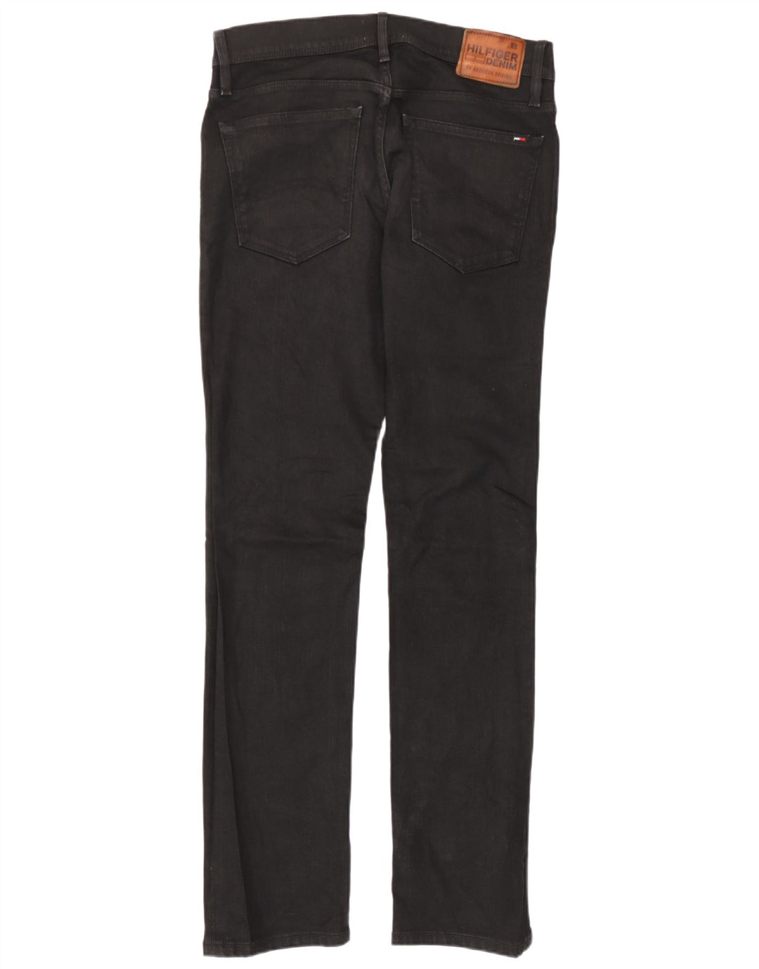 Tommy Hilfiger Mens Straight Jeans W32 L32 Black Cotton