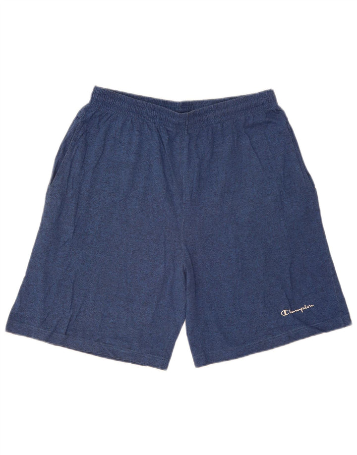 Champion Mens Sport Shorts XL  Blue Flecked Cotton