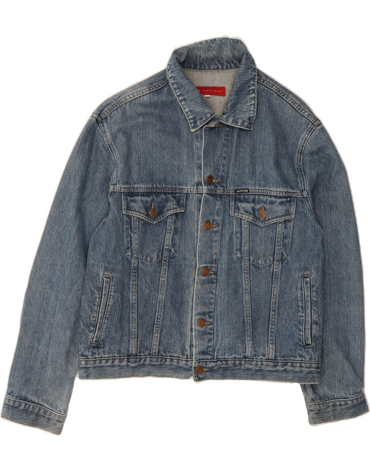 WPM Mens Denim Jacket UK 38 Medium Blue Cotton Vintage WPM and Second-Hand WPM from Messina Hembry 