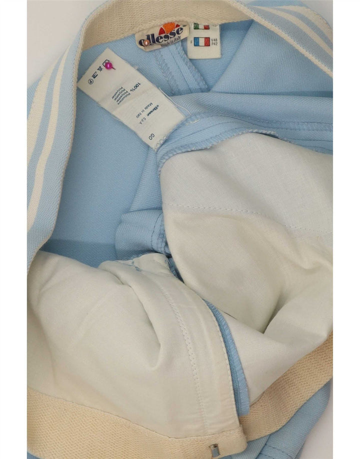 Ellesse Mens Casual Shorts IT 48 Medium W32 Blue Striped Polyester