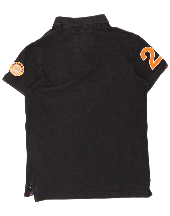 Superdry Mens Graphic Polo Shirt Large Black