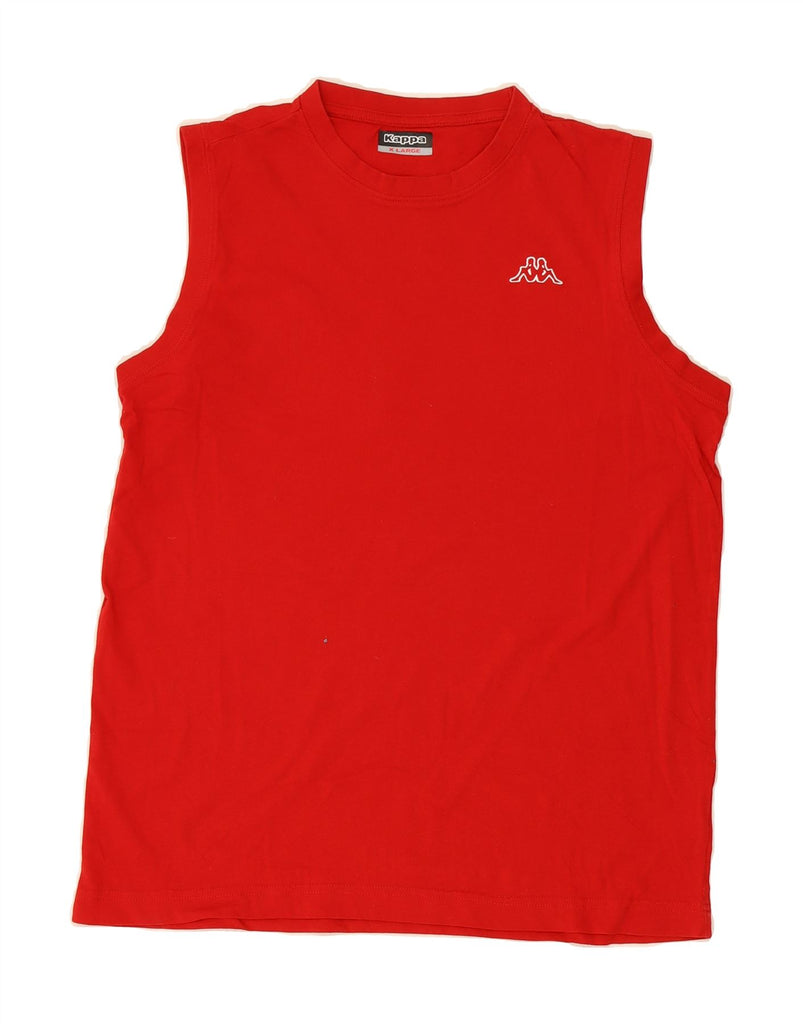 KAPPA Womens Vest Top UK 18 XL Red Cotton Vintage Kappa and Second-Hand Kappa from Messina Hembry 