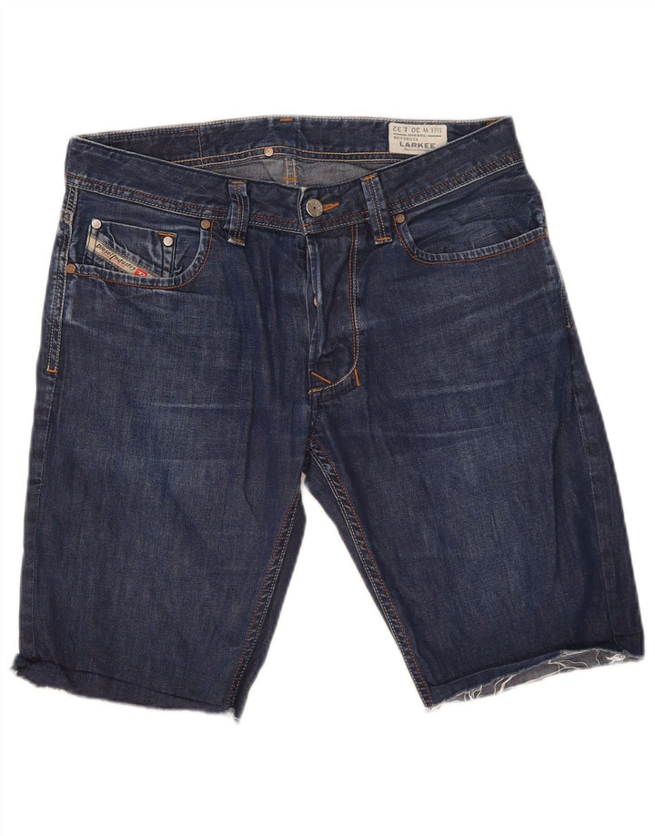 Diesel Mens Larkee Straight Regular Denim Shorts W30 Medium Navy Blue