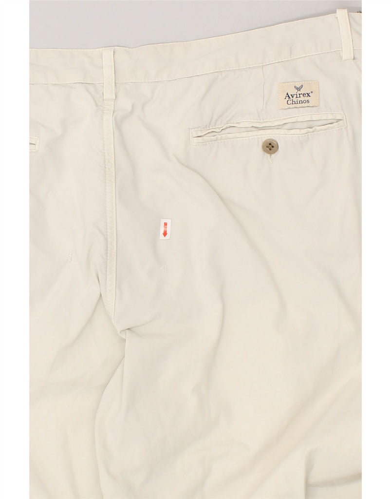 AVIREX Mens Straight Chino Trousers W40 L34 Off White | Vintage Avirex | Thrift | Second-Hand Avirex | Used Clothing | Messina Hembry 