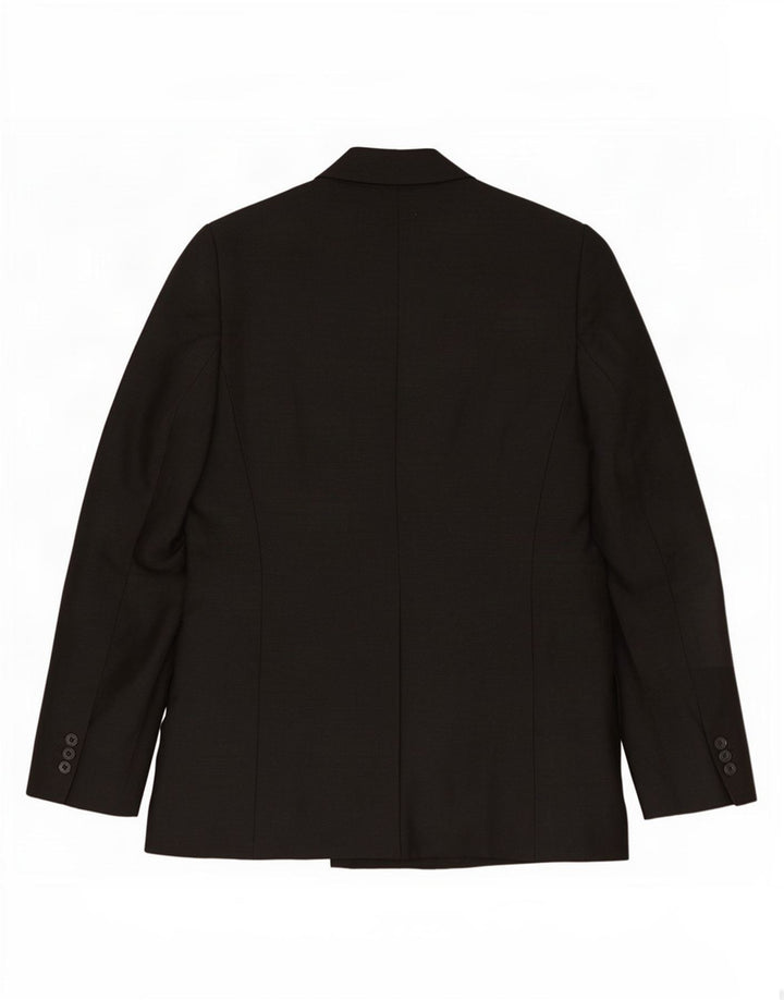 Zara Womens Wrap Blazer Jacket UK 16 Large Black Viscose