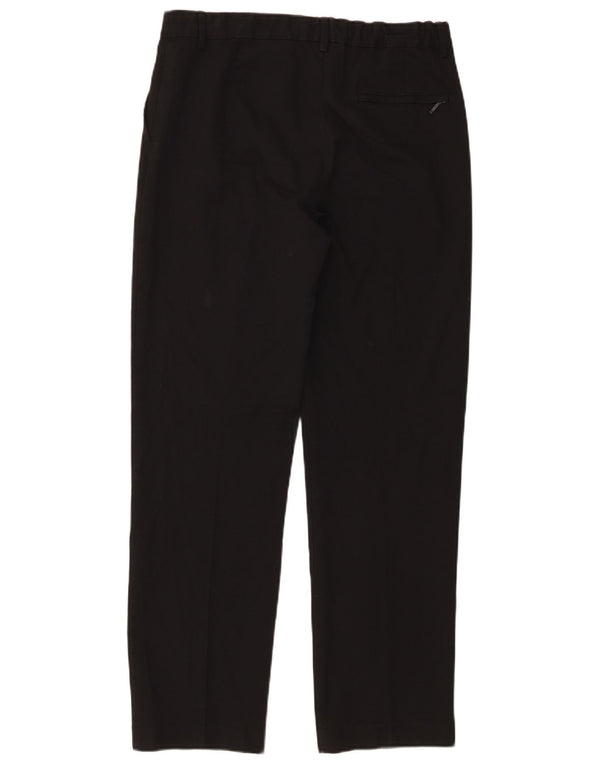 Marks & Spencer Boys Straight Chino Trousers 15-16 Years W32 L29 Black