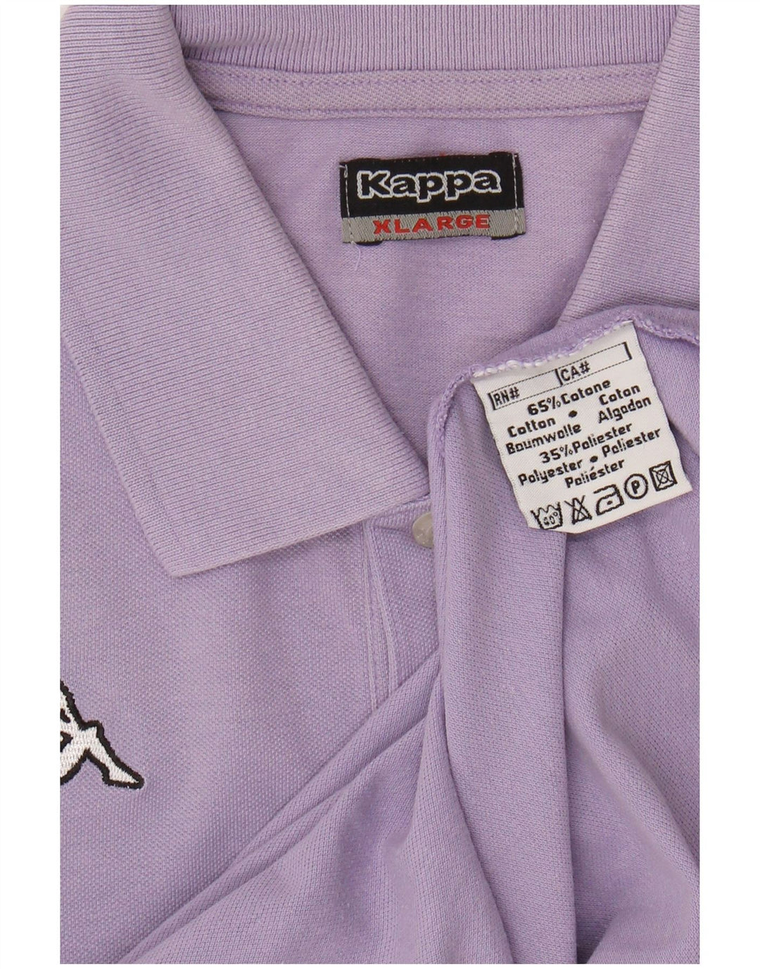 KAPPA Mens Polo Shirt XL Purple Cotton