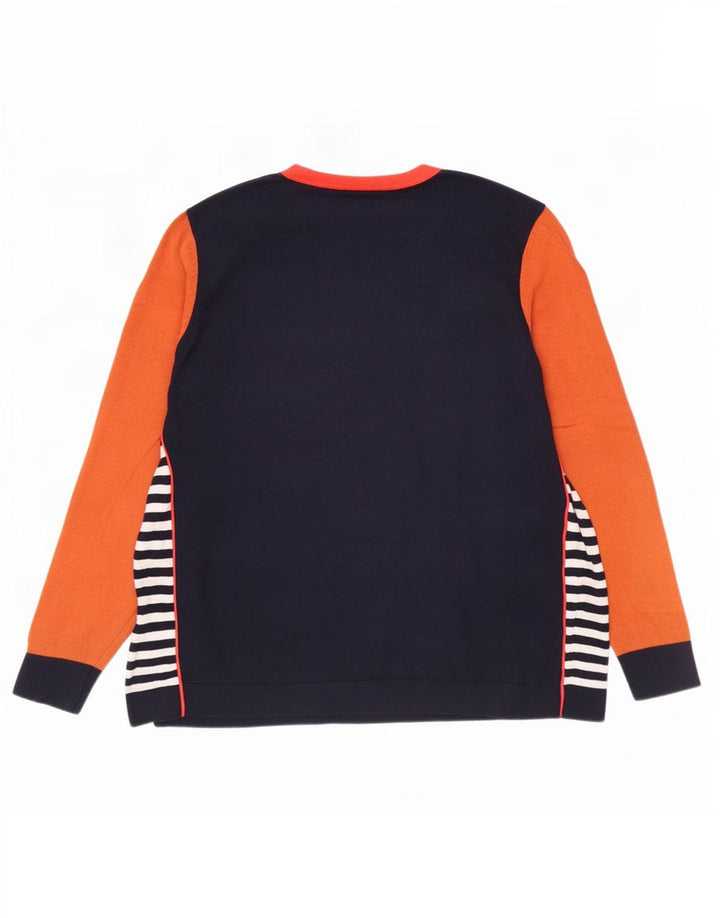 White Stuff Womens Boat Neck Jumper Sweater UK 16 Large Navy Blue
