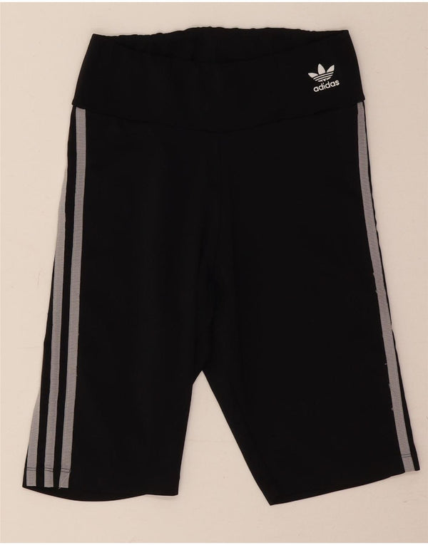 Adidas Womens Sport Shorts UK 10 Small  Black Polyester