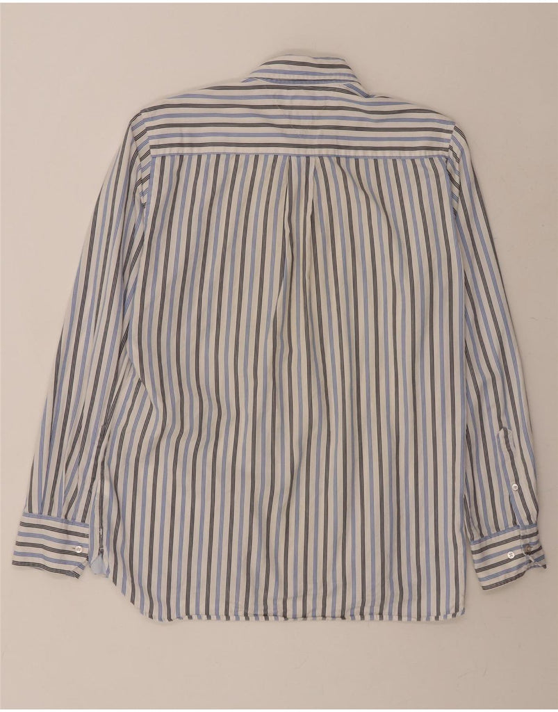 TOMMY HILFIGER Mens Custom Fit Shirt Size 15 1/2  Medium Blue Striped Vintage Tommy Hilfiger and Second-Hand Tommy Hilfiger from Messina Hembry 