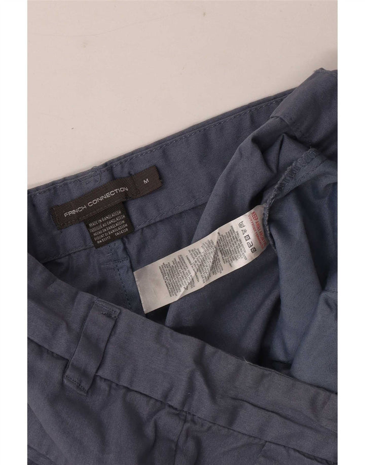 French Connection Mens Chino Shorts Medium W32 Navy Blue Cotton