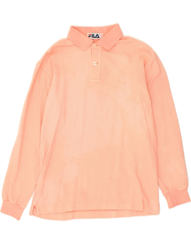 FILA Womens Polo Shirt IT 42 Medium Orange Cotton Vintage Fila and Second-Hand Fila from Messina Hembry 