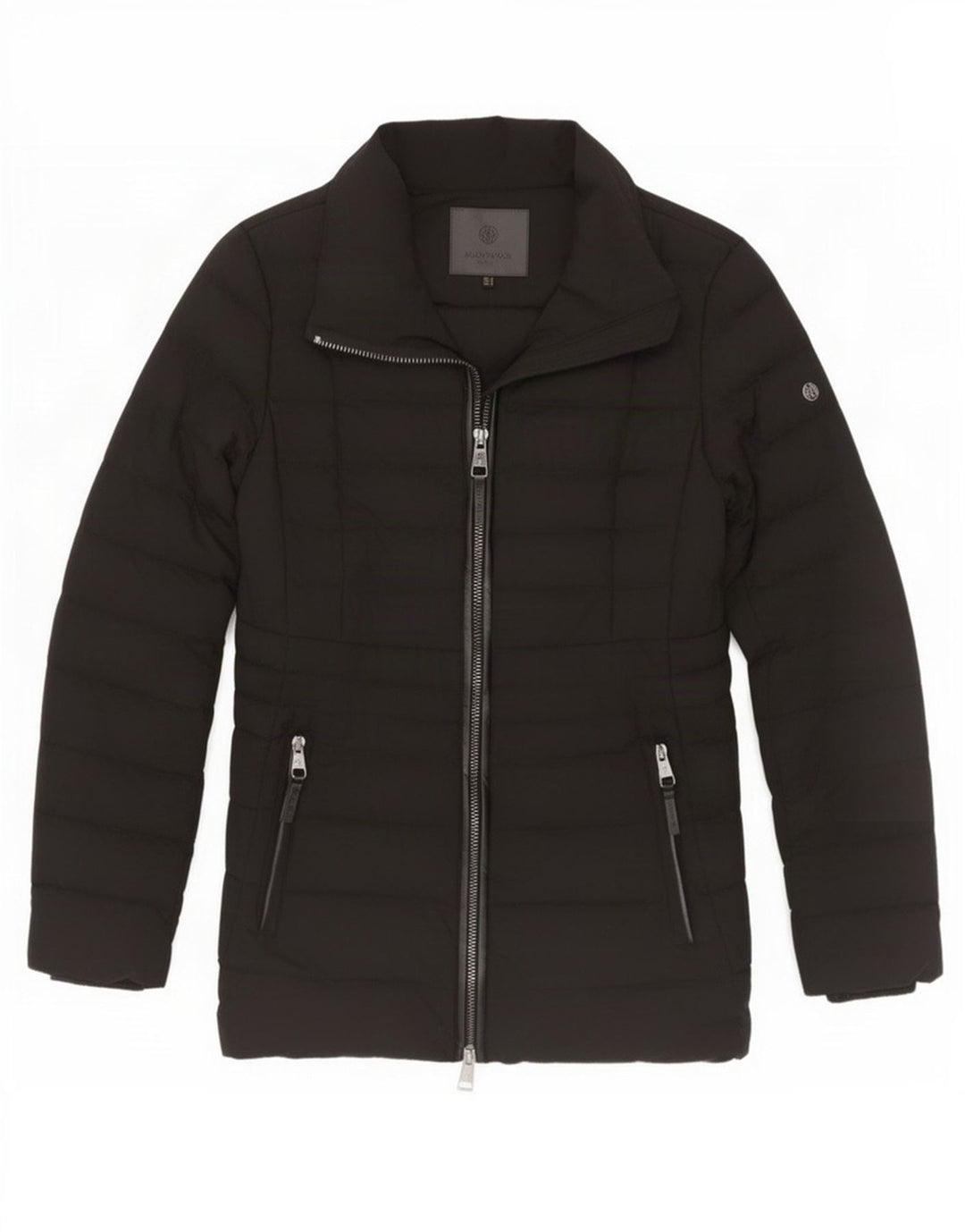 Massimo Dutti Womens Padded Jacket UK 10 Small Black Polyester