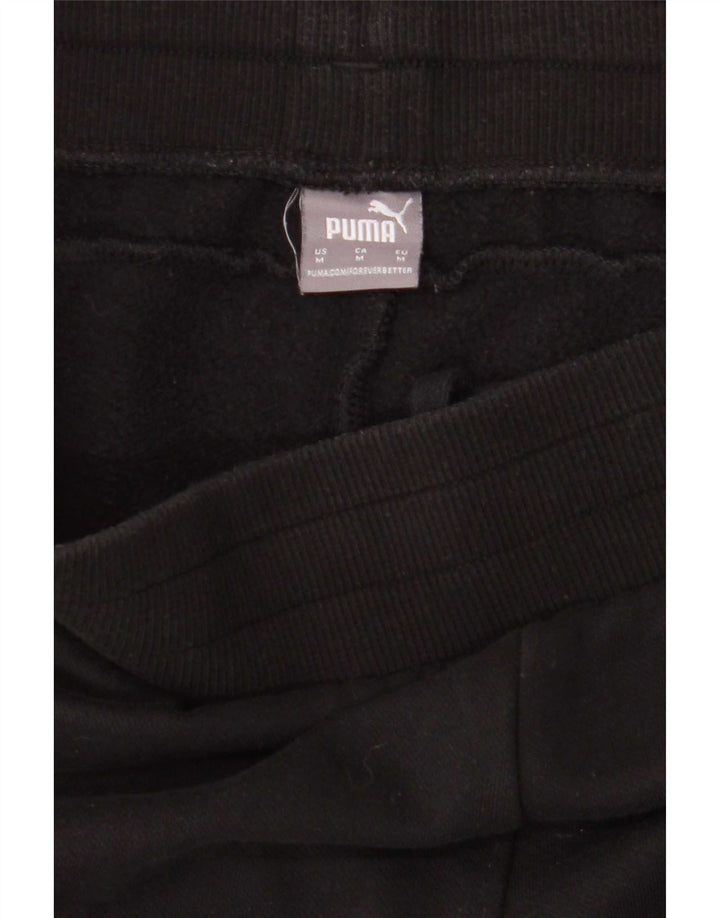 Puma Mens Tracksuit Trousers Joggers Medium Black Cotton