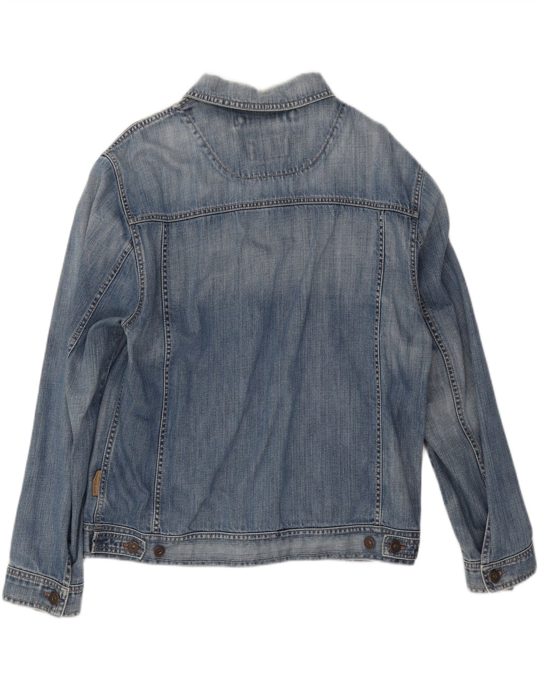 Camel Active Mens Denim Jacket UK 38 Medium Blue Cotton