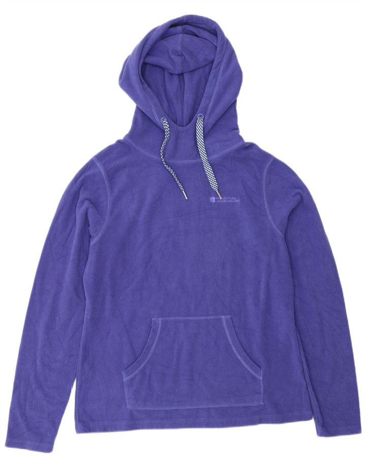 Mountain Warehouse Womens Hoodie Jumper UK 12 Medium Purple Polyester