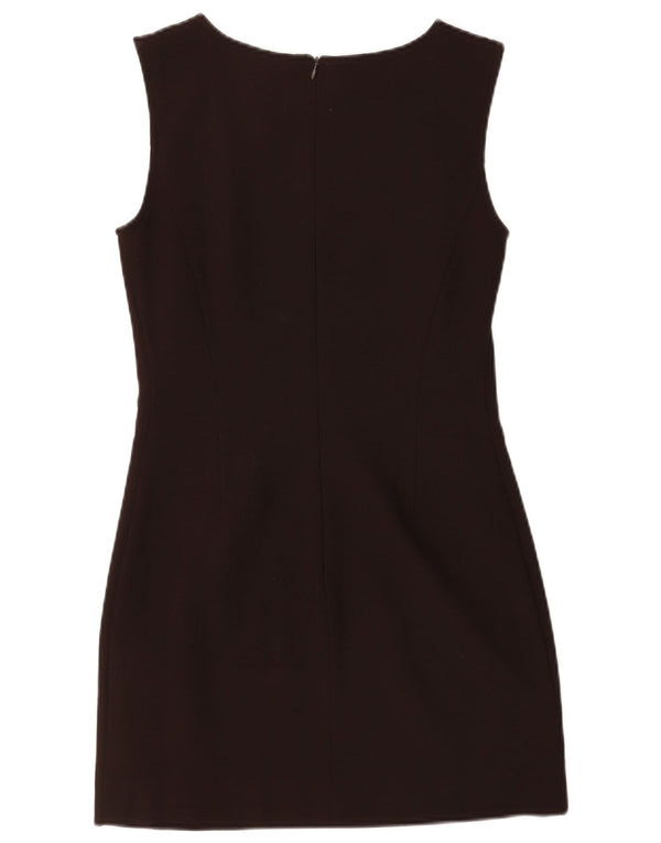 Max & Co. Womens Sleeveless Sheath Dress UK 10 Small Brown Viscose