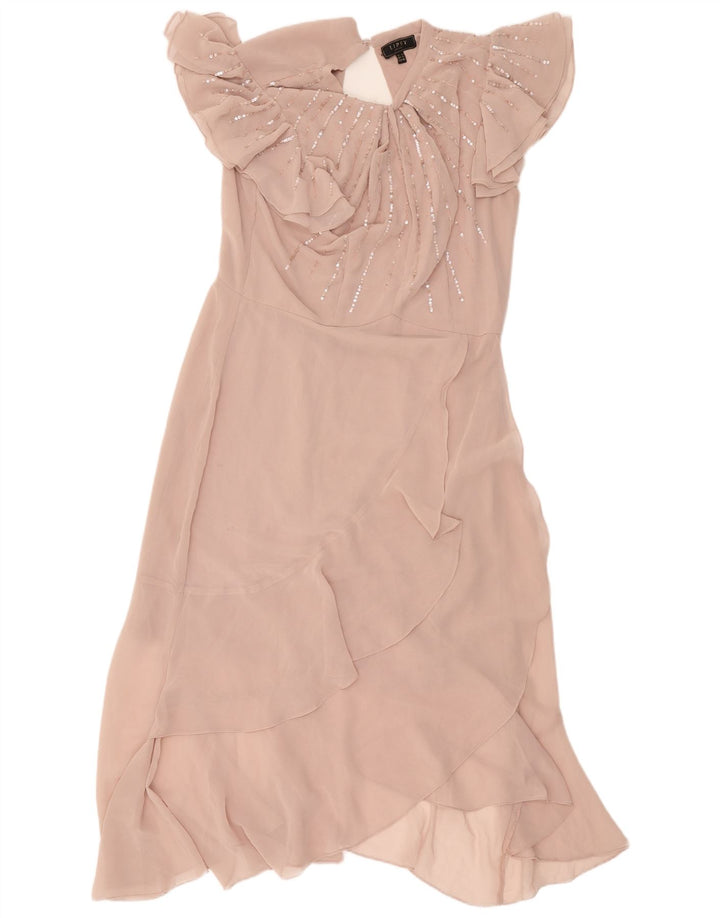 Lipsy Womens Maxi Dress UK 16 Large  Pink