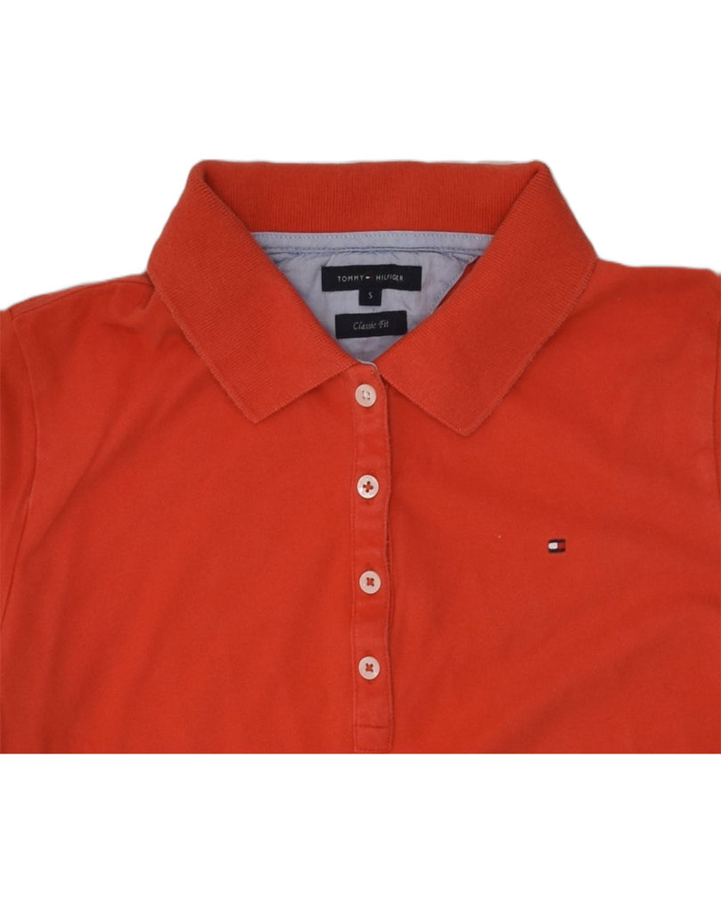 TOMMY HILFIGER Womens Classic Fit Polo Shirt UK 10 Small Red Cotton | Vintage Tommy Hilfiger | Thrift | Second-Hand Tommy Hilfiger | Used Clothing | Messina Hembry 