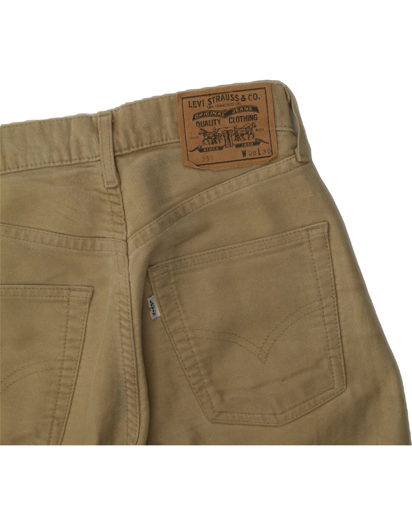 LEVI'S Mens 551 Straight Jeans W28 L30 Beige Cotton Vintage Levi's and Second-Hand Levi's from Messina Hembry 