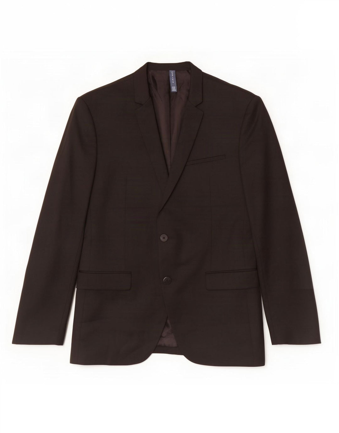 Zara Mens 2 Button Blazer Jacket EU 50 Medium Black Polyester