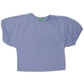 BENETTON Womens T-Shirt Top UK 14 Medium Blue Cotton