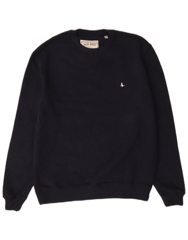 Jack Wills Mens Sweatshirt Jumper Small Navy Blue Cotton