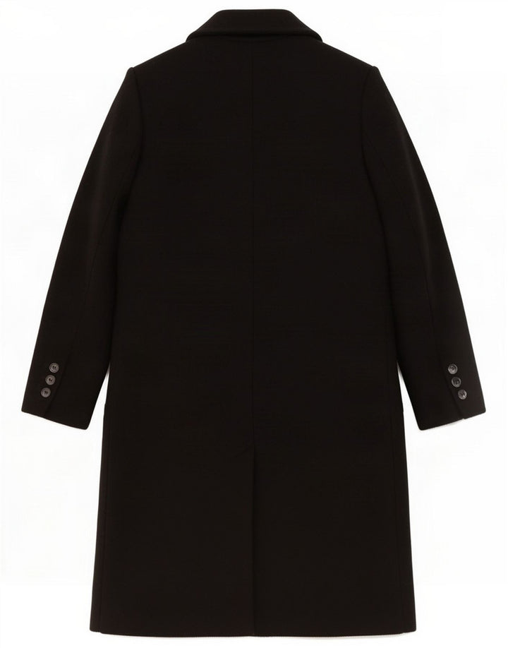 Marks & Spencer Mens Overcoat UK 14 Large Black