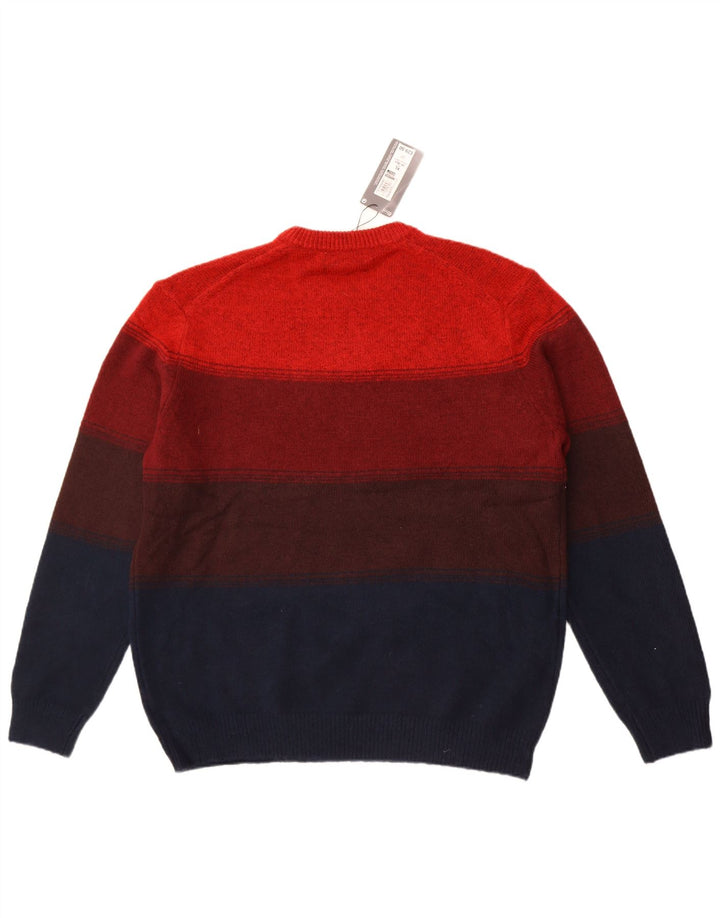Marks & Spencer Mens Crew Neck Jumper Sweater XL Multicoloured Striped