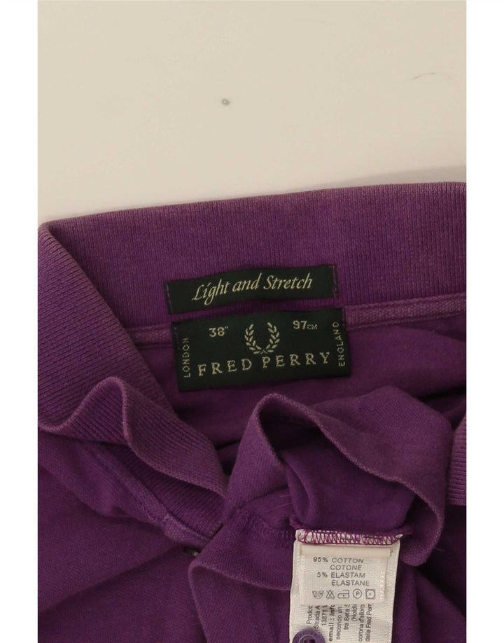 Fred Perry Mens Polo Shirt Small Purple Cotton
