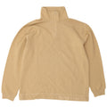 Think Pink Mens Zip Neck Sweatshirt Jumper Medium Beige Cotton