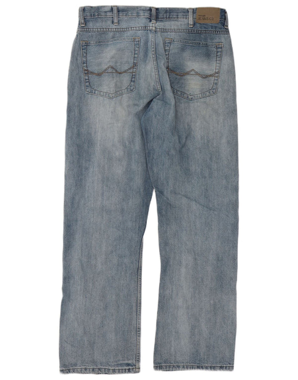 Wrangler Mens Relaxed Fit Bootcut Jeans W34 L32 Blue