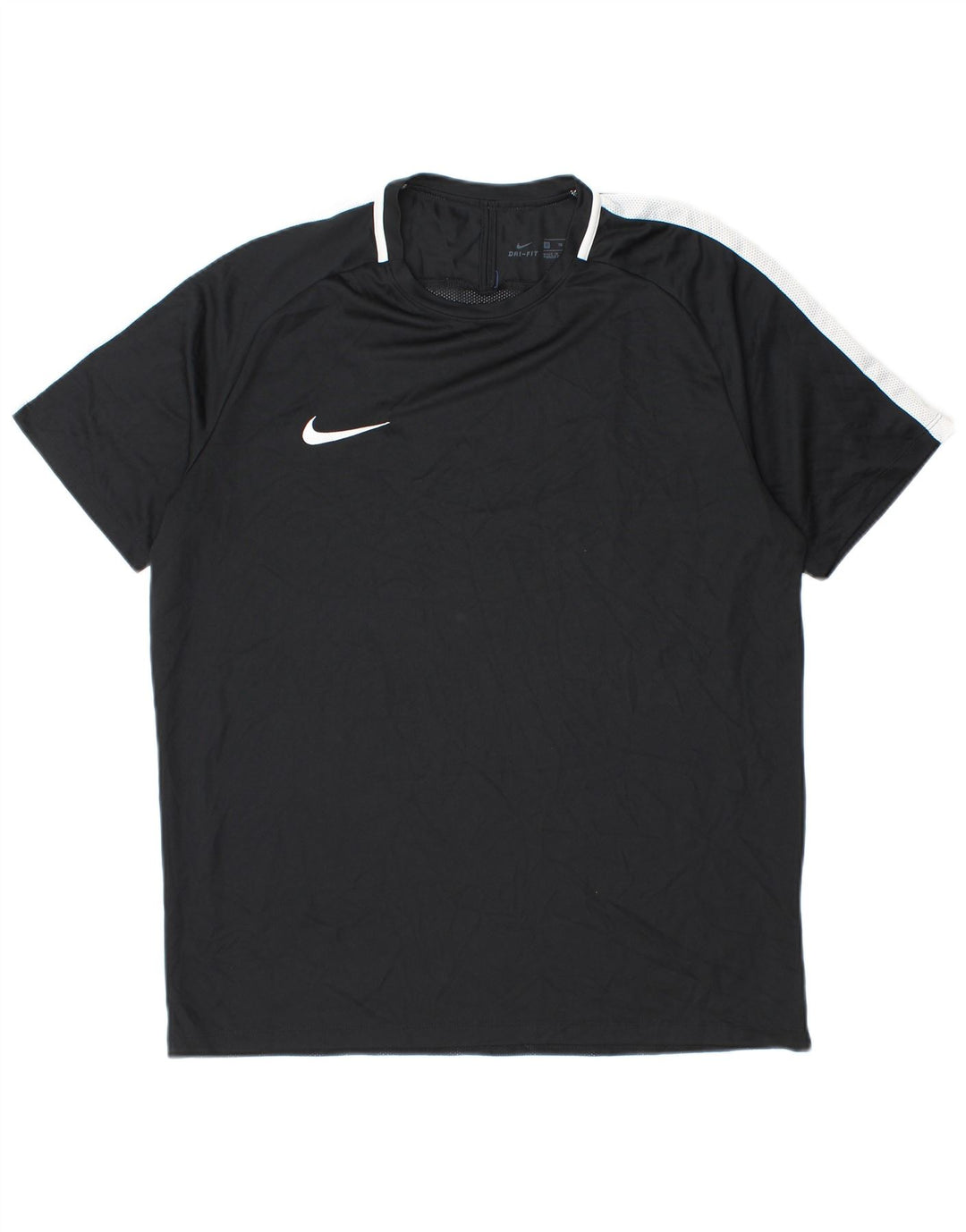 Nike Mens Dri Fit T-Shirt Top XL Black Colourblock