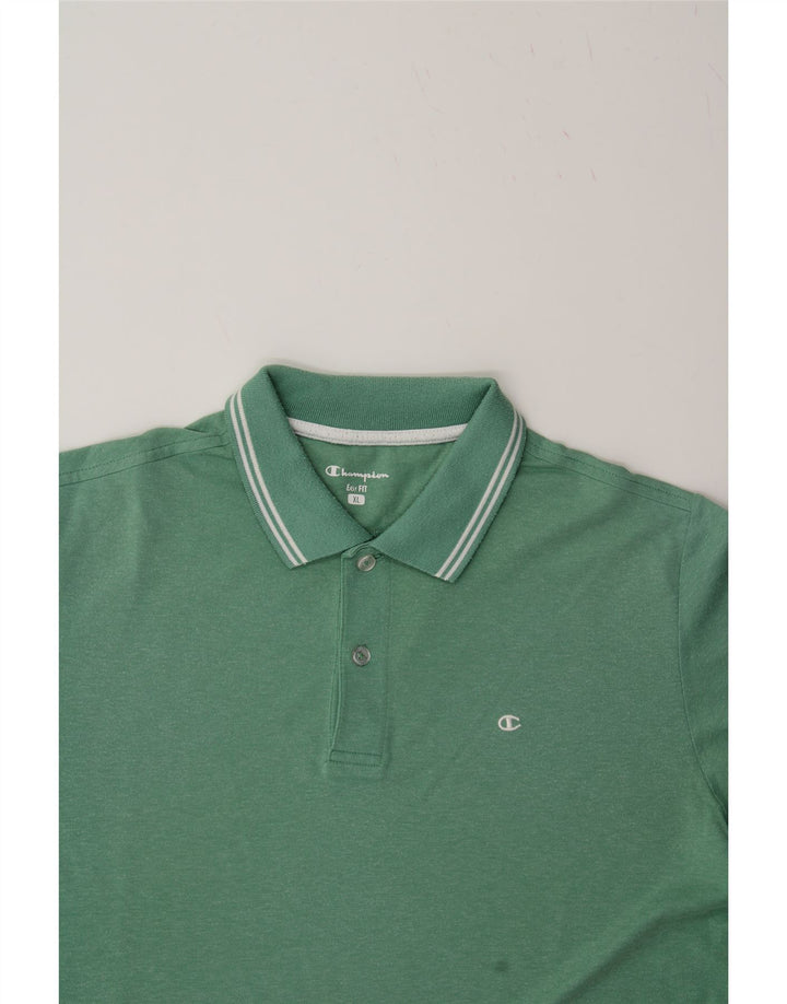 CHAMPION Mens Polo Shirt XL Green Vintage Champion and Second-Hand Champion from Messina Hembry 