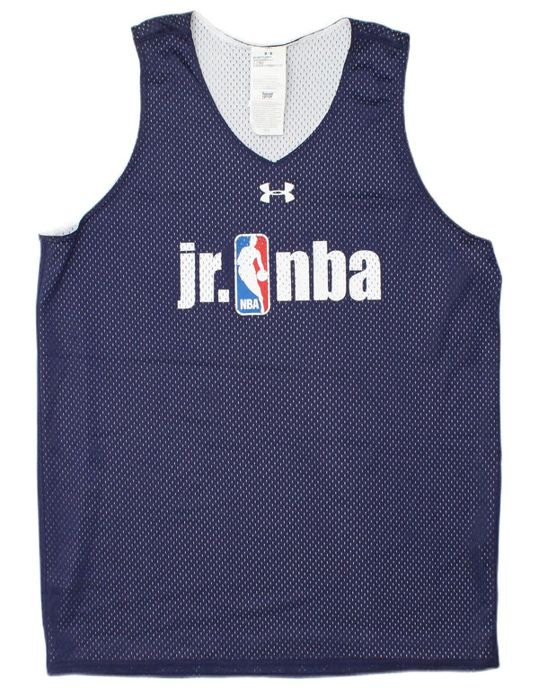 UNDER ARMOUR Mens NBA Graphic Vest Top Medium Navy Blue Polyester