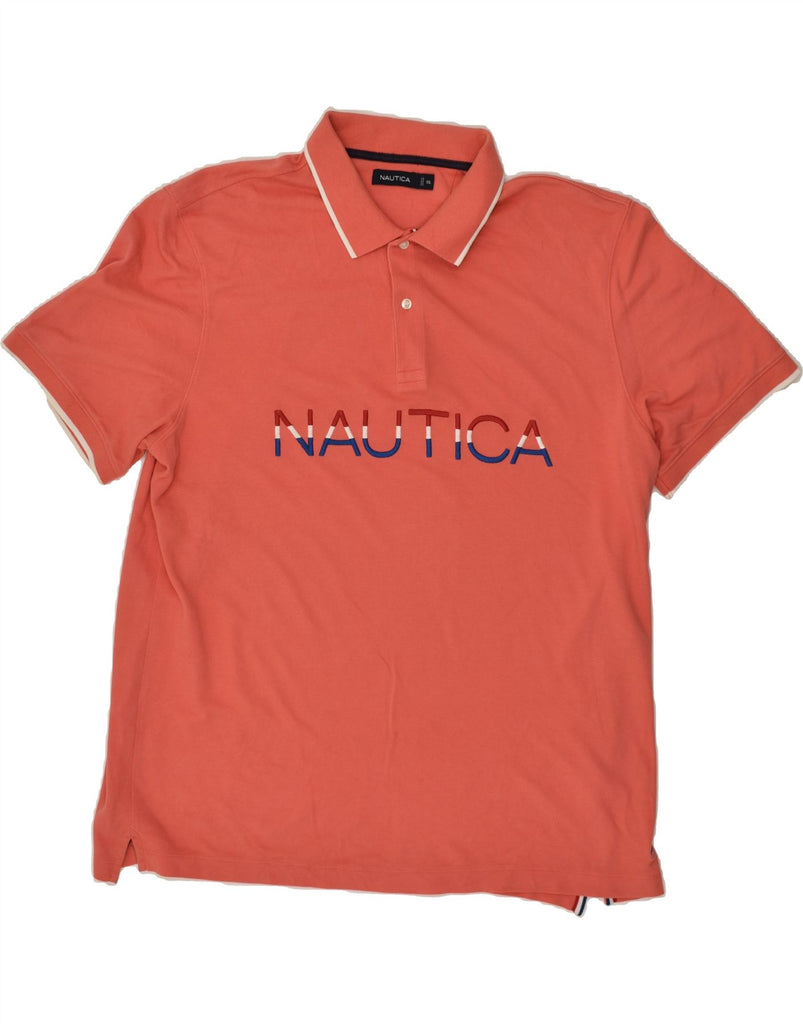 NAUTICA Mens Polo Shirt 2XL Orange Cotton | Vintage Nautica | Thrift | Second-Hand Nautica | Used Clothing | Messina Hembry 